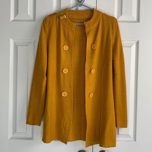 Mustard Yellow Cardigan Jacket
